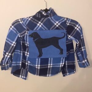 Boys custom made flannel shirt